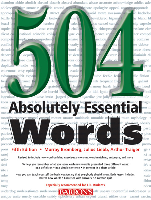 Cover image for 504 Absolutely Essential Words